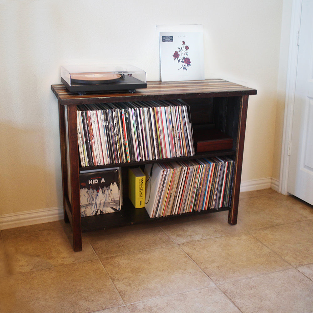 Reclaimed Wood Turntable Stand DIY Plans Tool List – Dennehey Design Co.