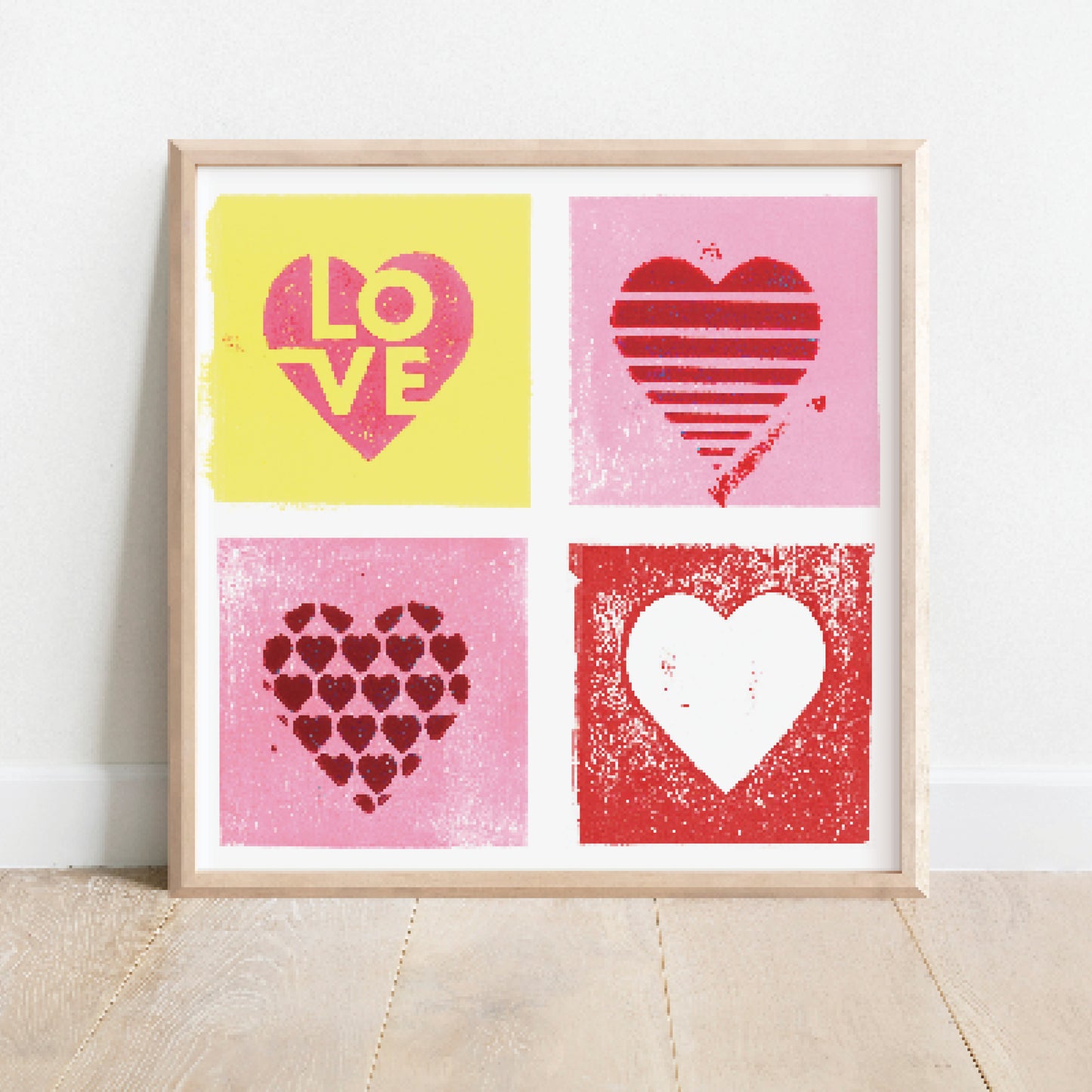 Heart Blocks Art Prints