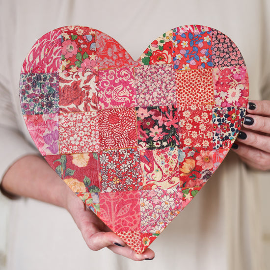 Fabric-Faced Pallet Hearts
