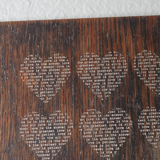 Love Is...Engraved Hearts Artwork
