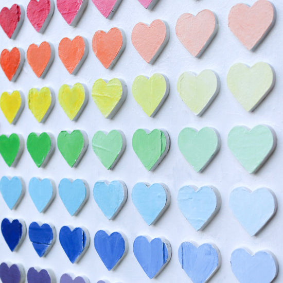 Rainbow Fade Heart Artwork