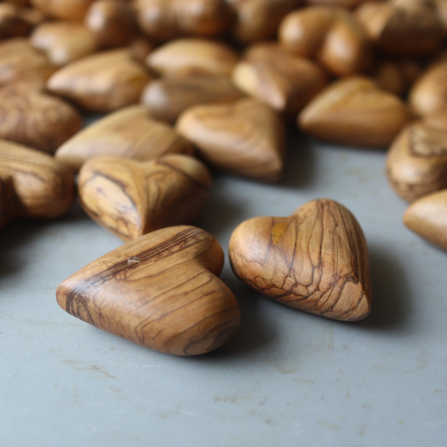 Olive Wood Holy Land Wooden Hearts