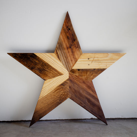 Large Reclaimed Pallet Wood Stars