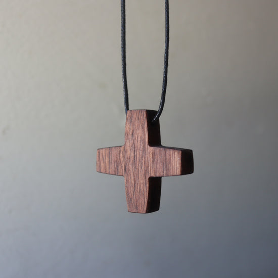Walnut Cross Necklaces
