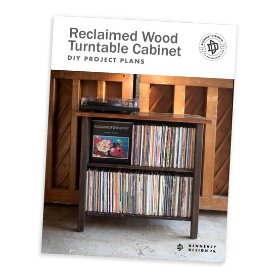 Reclaimed Wood Turntable Stand DIY Plans