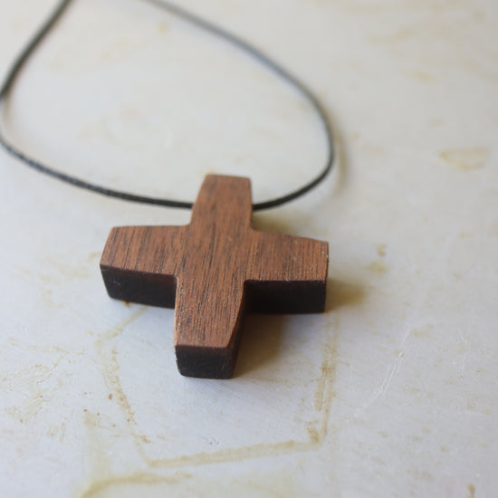 Walnut Cross Necklaces