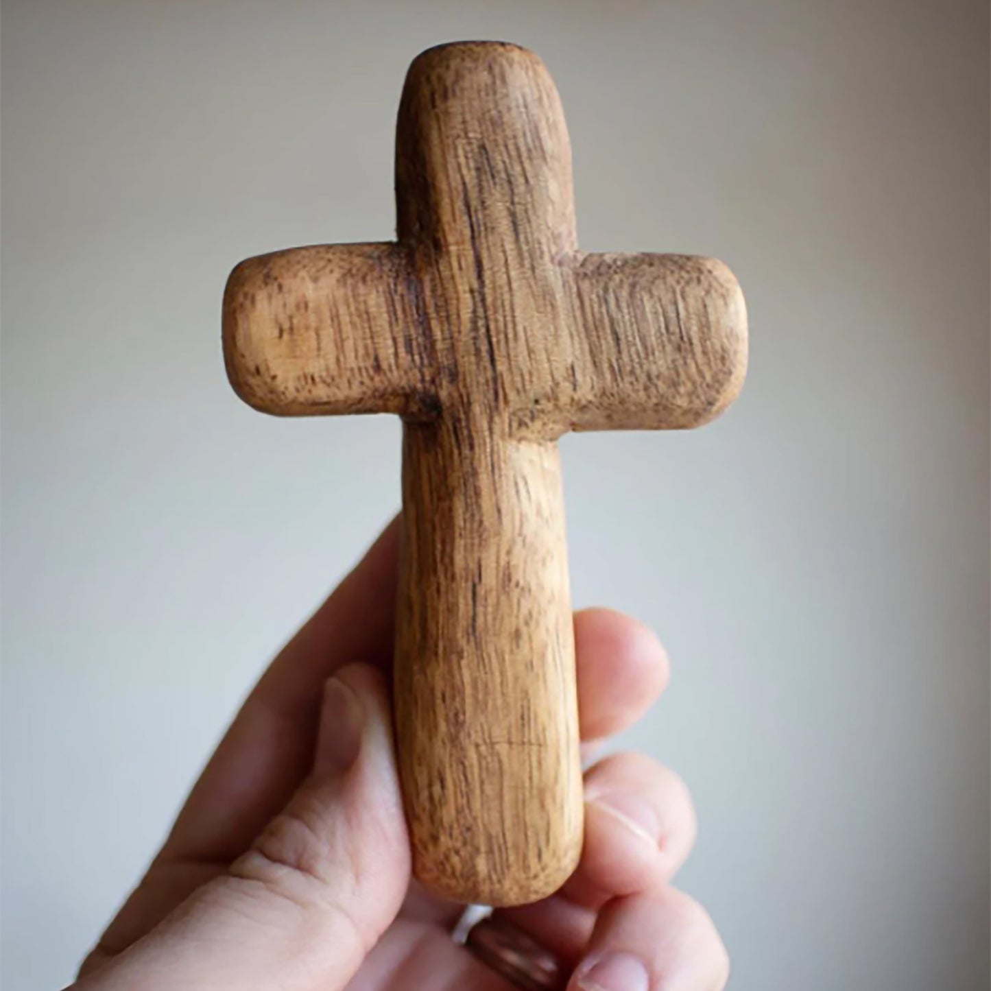Hand-carved Wooden Prayer Cross