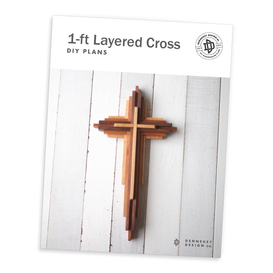 One-Foot-Tall Layered Cross Project Plans
