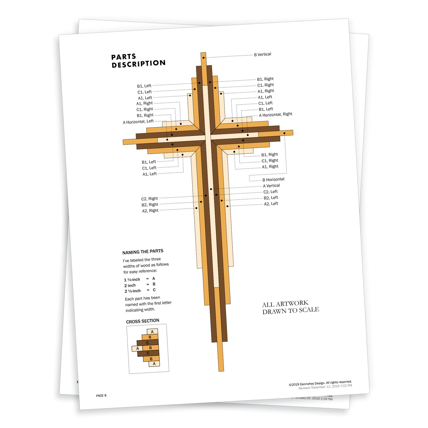 15-inch Wood Cross Project Plans
