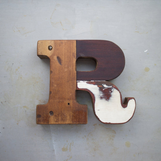 Wooden Letter R