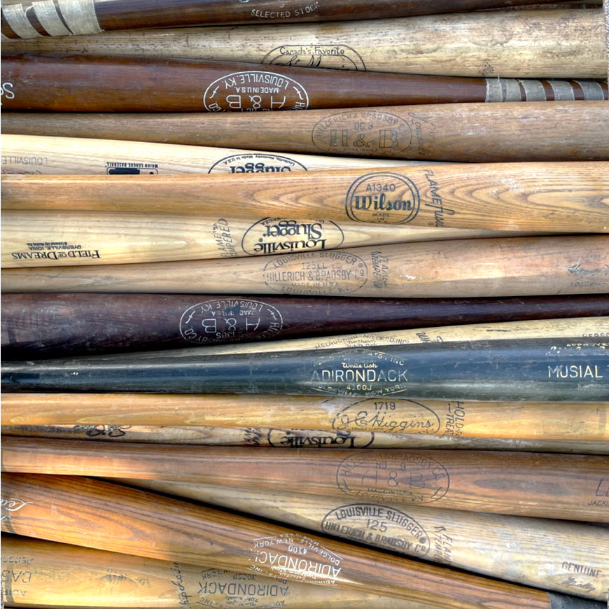 Reclaimed Baseball Bats