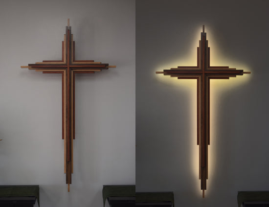 Illuminated Six-Foot Tall Cross from Dale Anderson