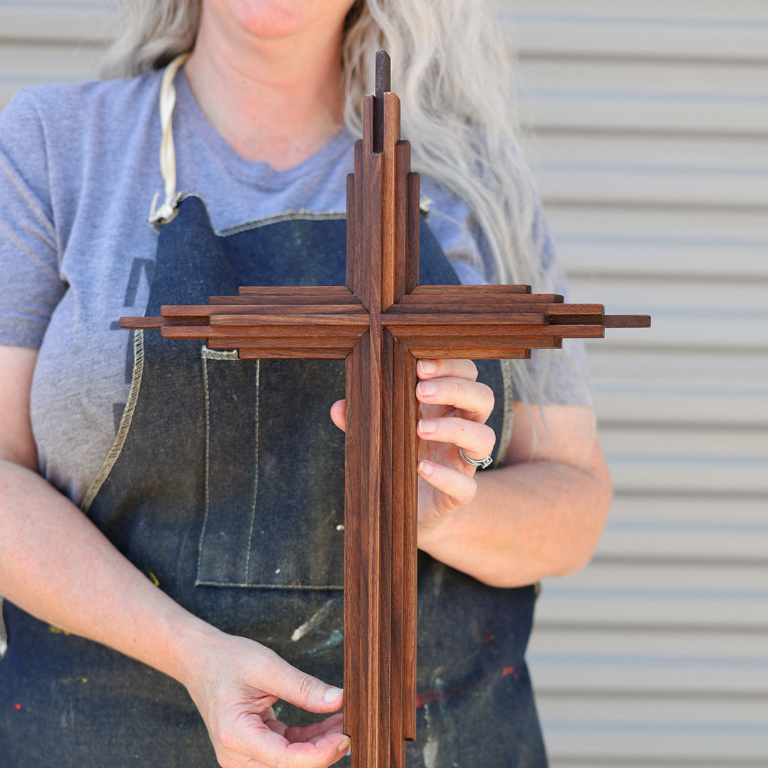 Walnut Layered Crosses