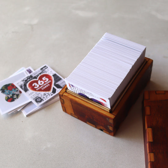 365 Box Bundle | 365 Heartwork Cards + Reclaimed Wooden Box