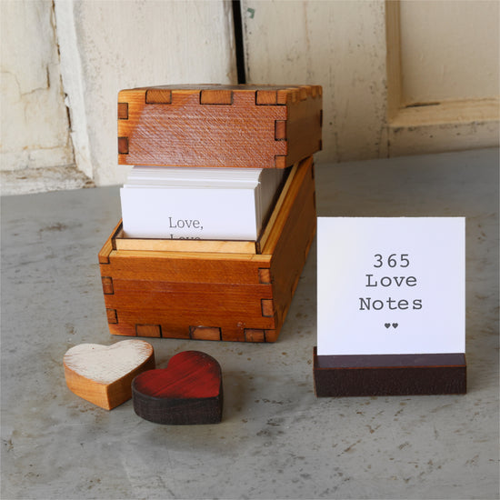 365 Box Bundle | 365 Love Notes + Reclaimed Wooden Box
