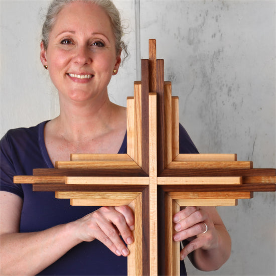 Three-Foot-Tall Wooden Crosses