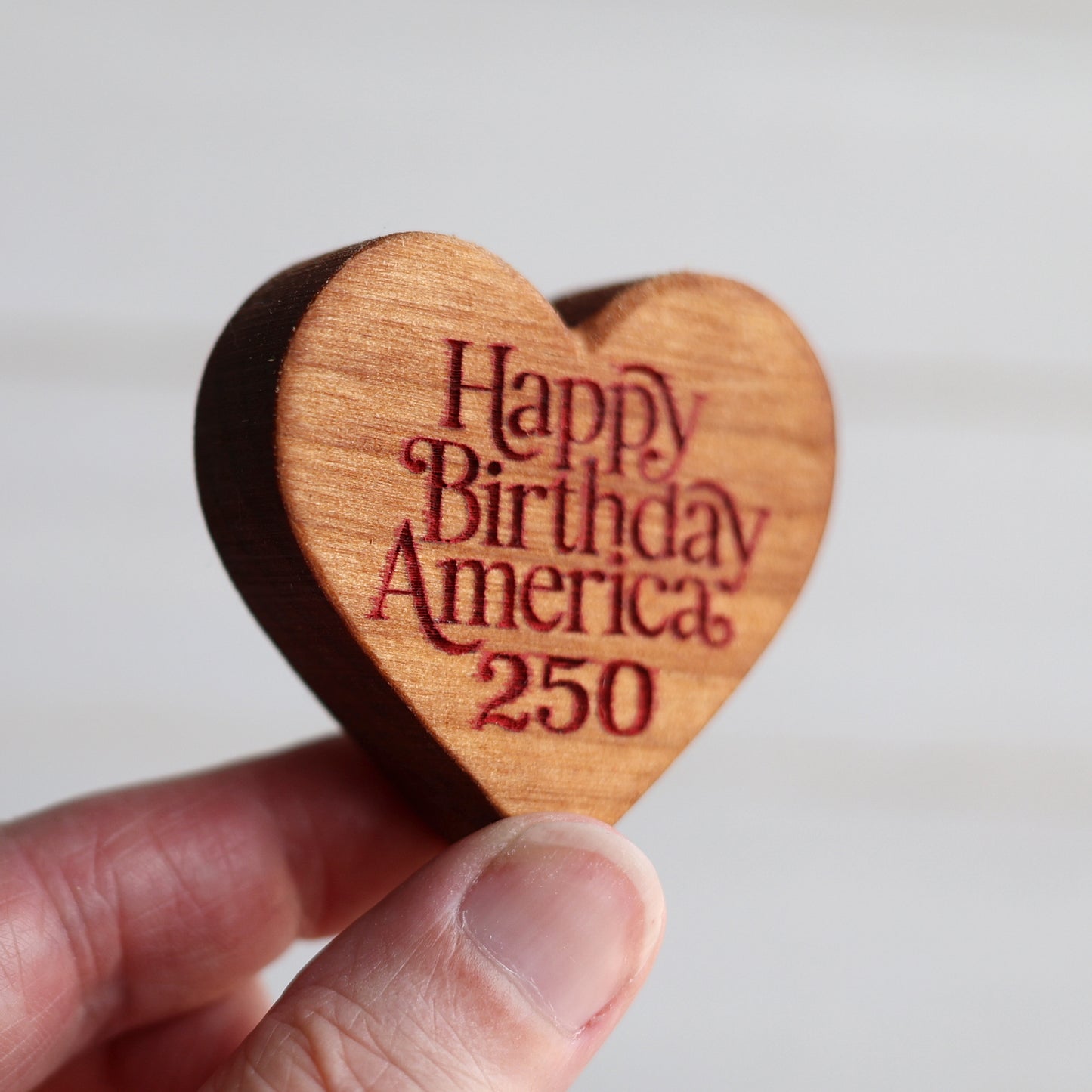 America 250 Engraved Heart Set