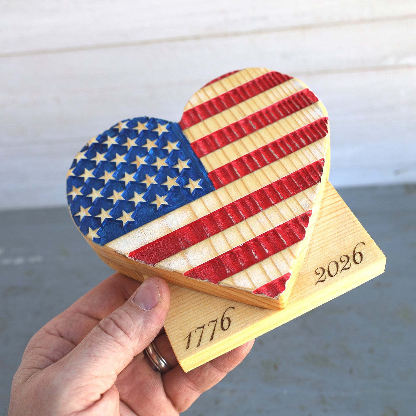 The America 250 Heart