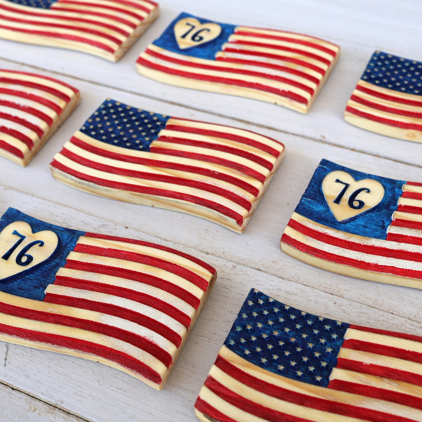 America 250 Flag Magnets