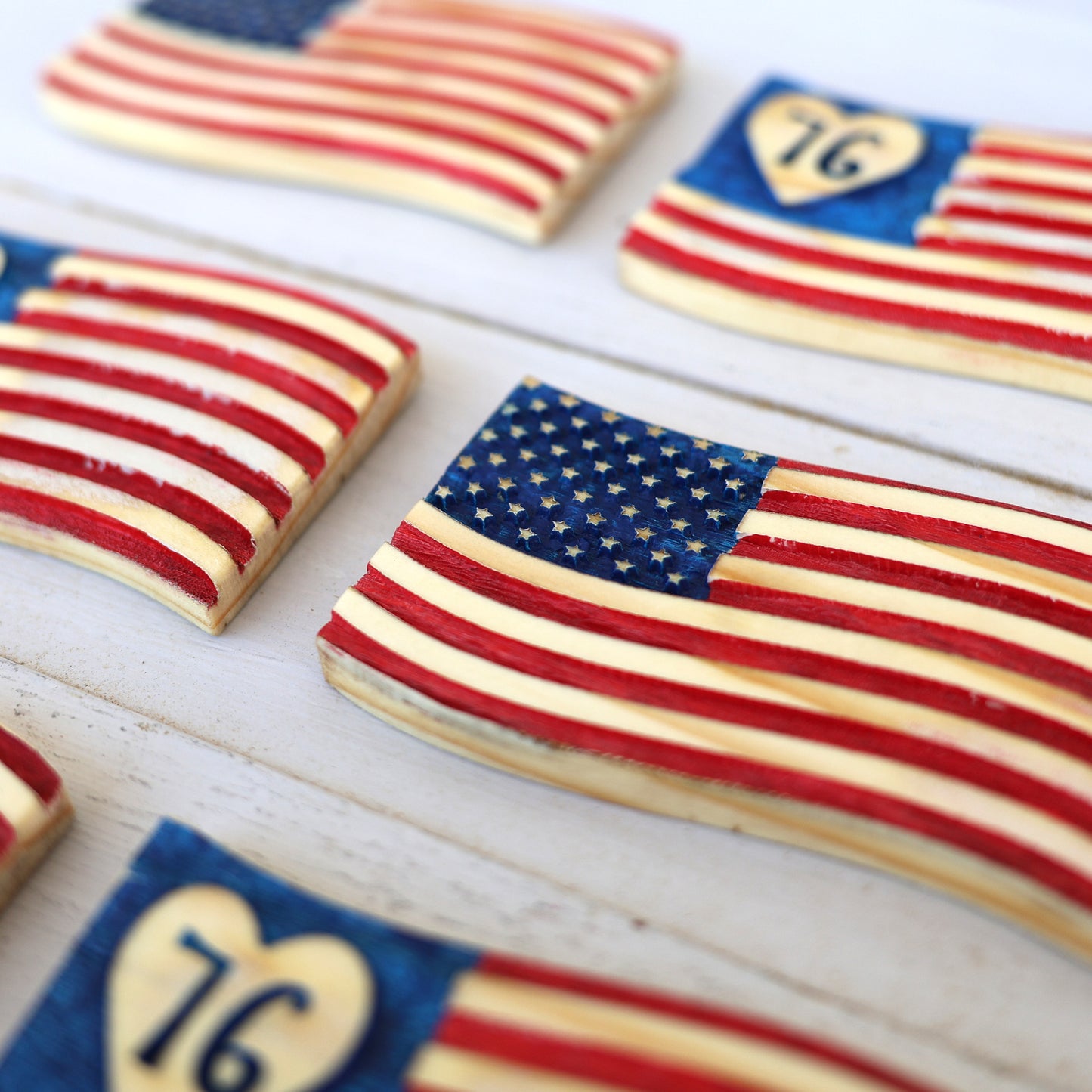 America 250 Flag Magnets