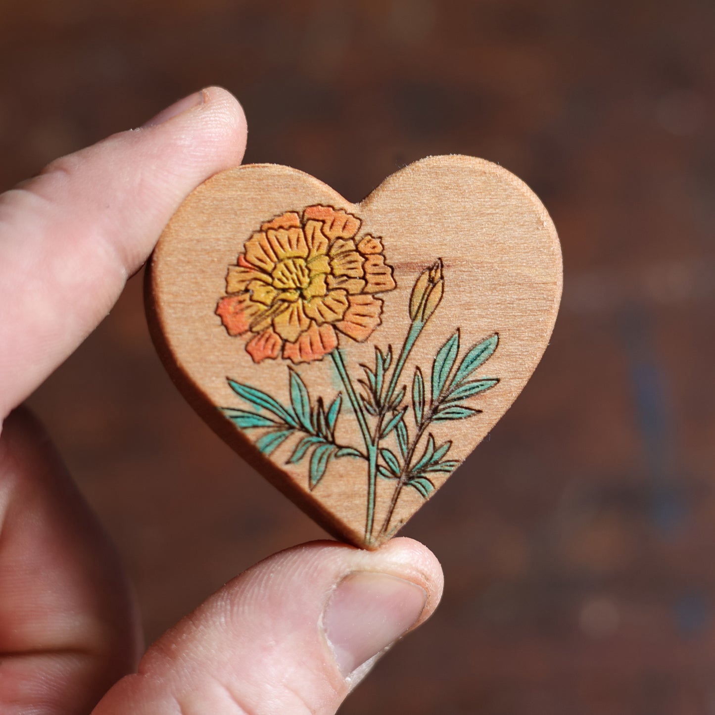 Birth Month Flower Hearts