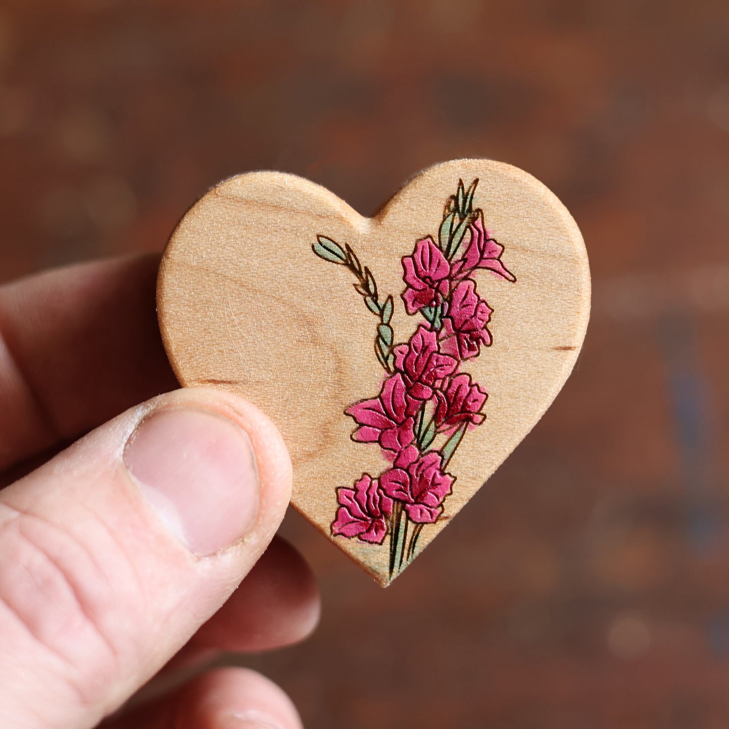 Birth Month Flower Hearts