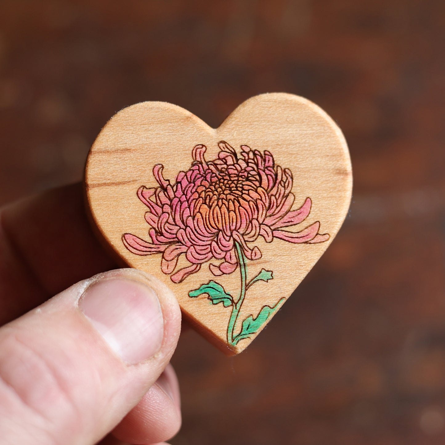 Birth Month Flower Hearts