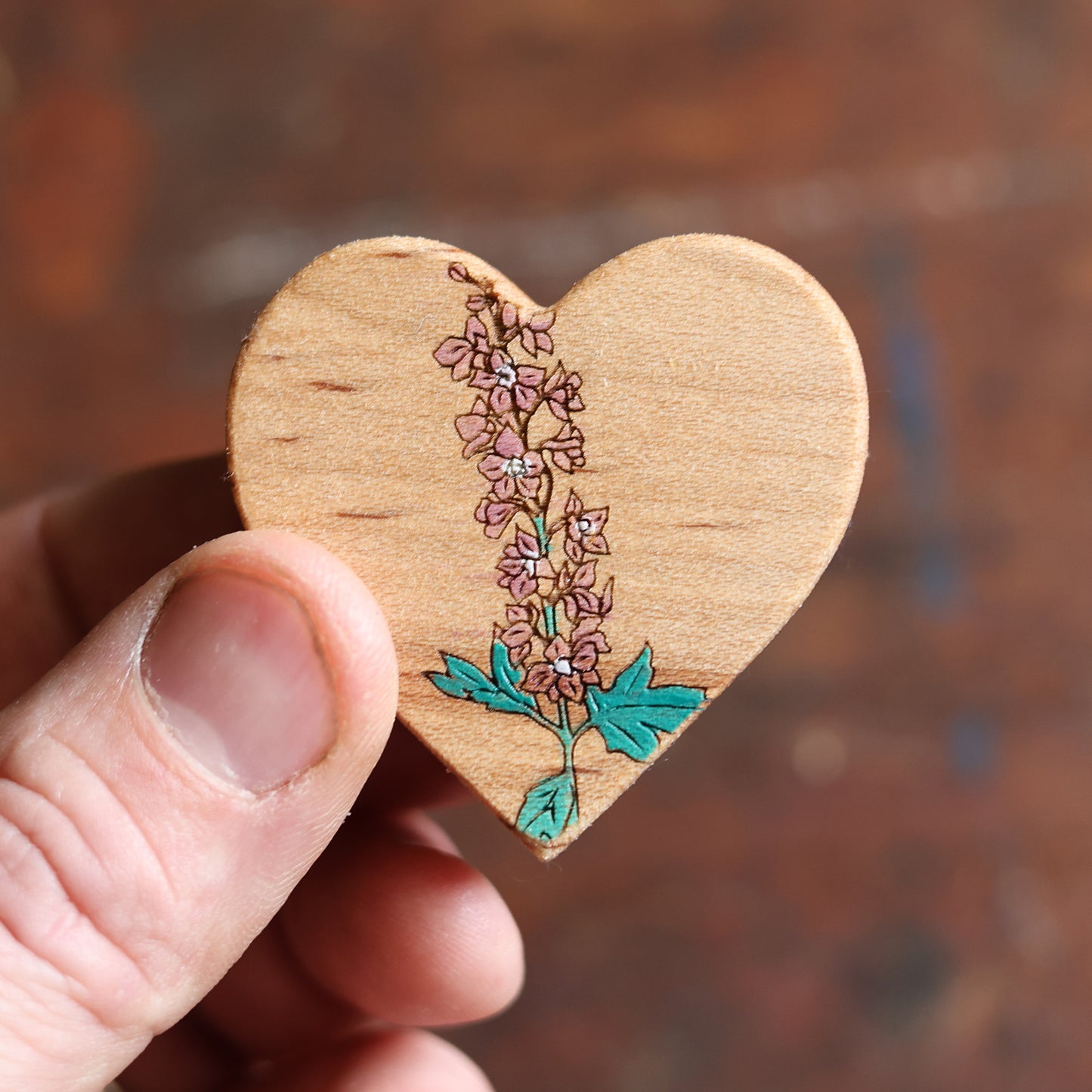 Birth Month Flower Hearts