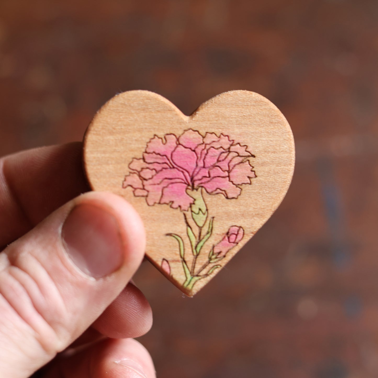 Birth Month Flower Hearts