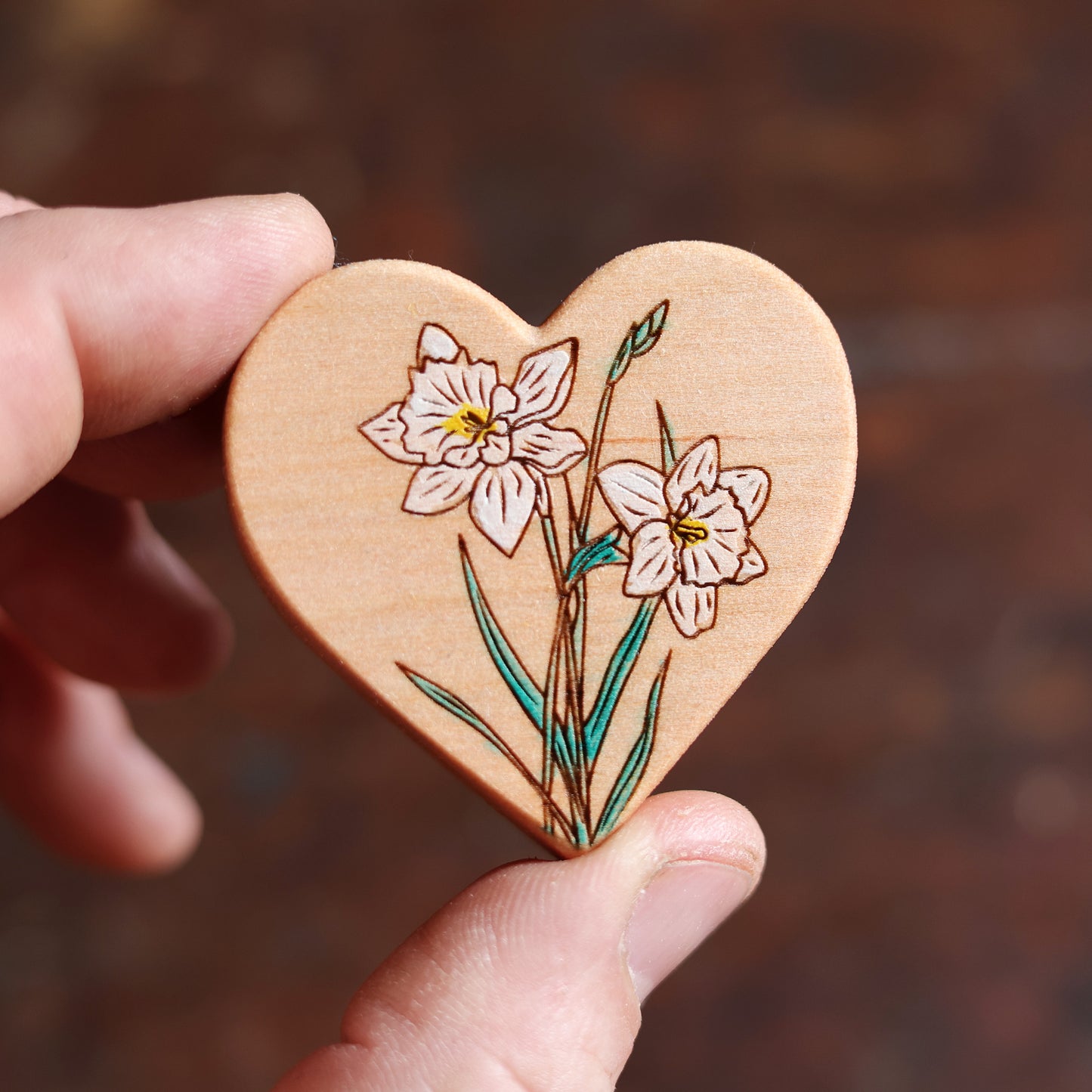 Birth Month Flower Hearts