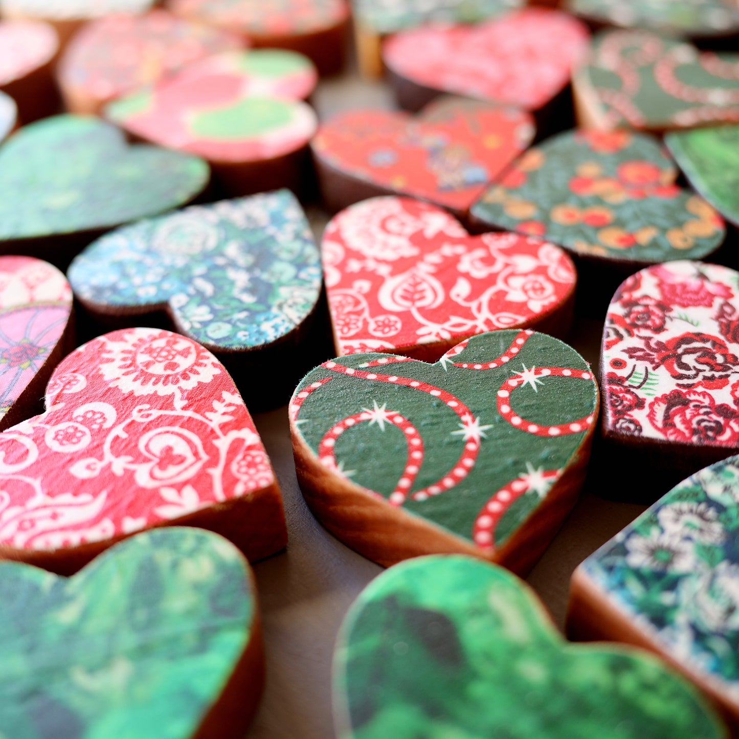 Christmas Fabric Hearts :: Limited Edition ✨