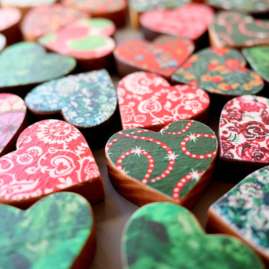 Christmas Fabric Hearts :: Limited Edition ✨