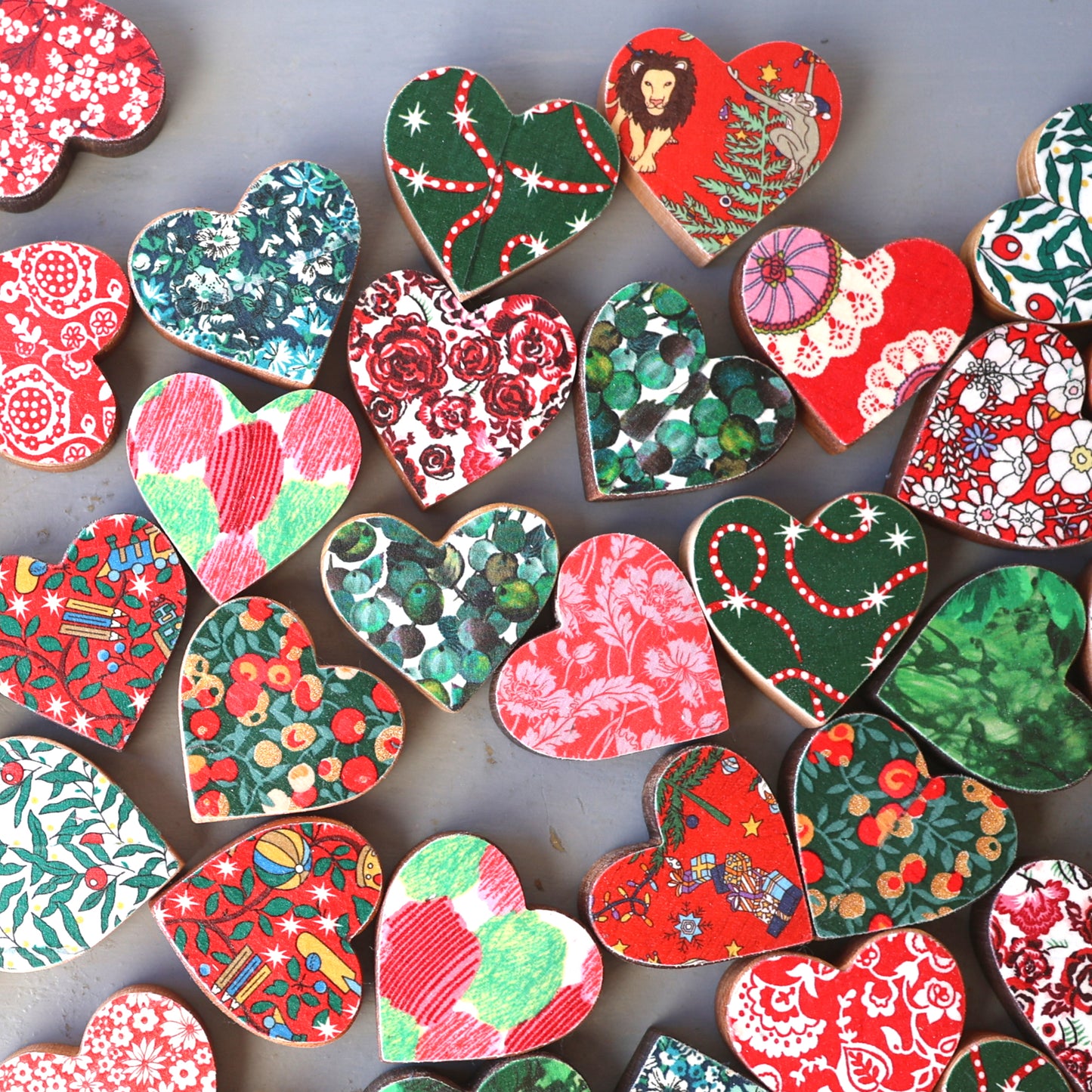 Christmas Fabric Hearts :: Limited Edition ✨