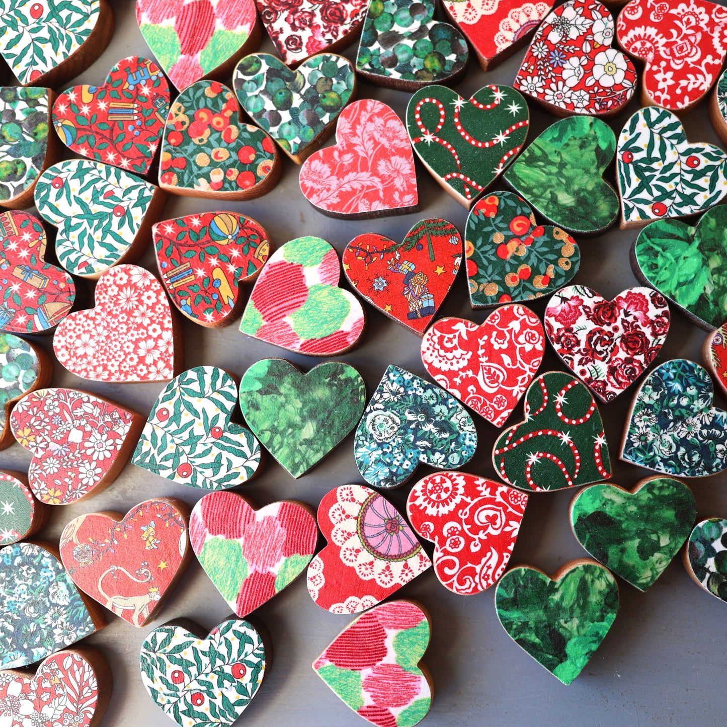 Christmas Fabric Hearts :: Limited Edition ✨