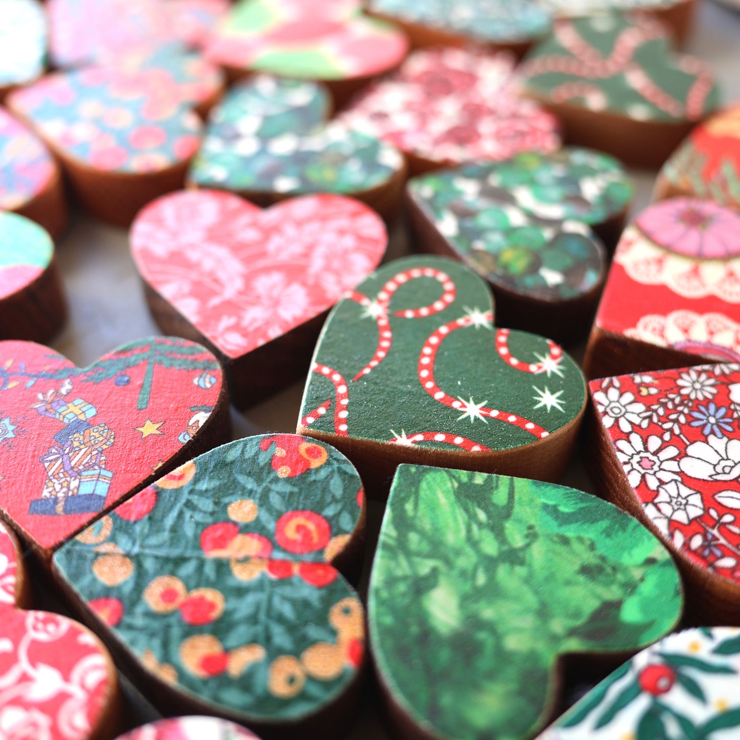 Christmas Fabric Hearts :: Limited Edition ✨