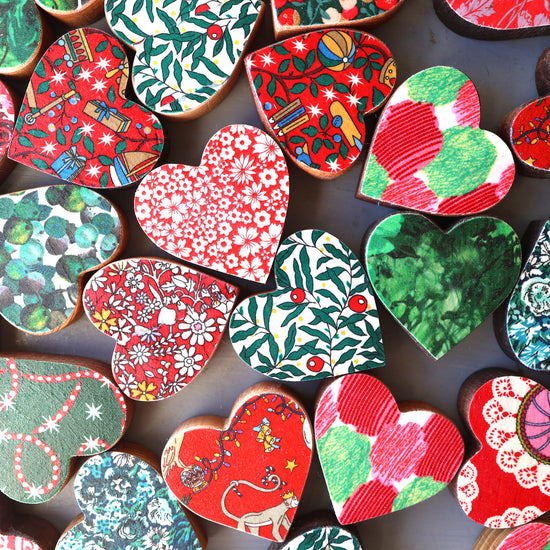 Christmas Fabric Hearts :: Limited Edition ✨