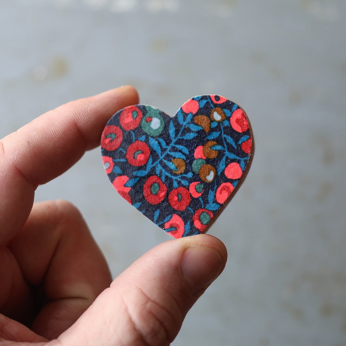 Christmas Fabric Hearts