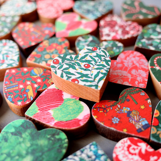 Christmas Fabric Hearts :: Limited Edition ✨