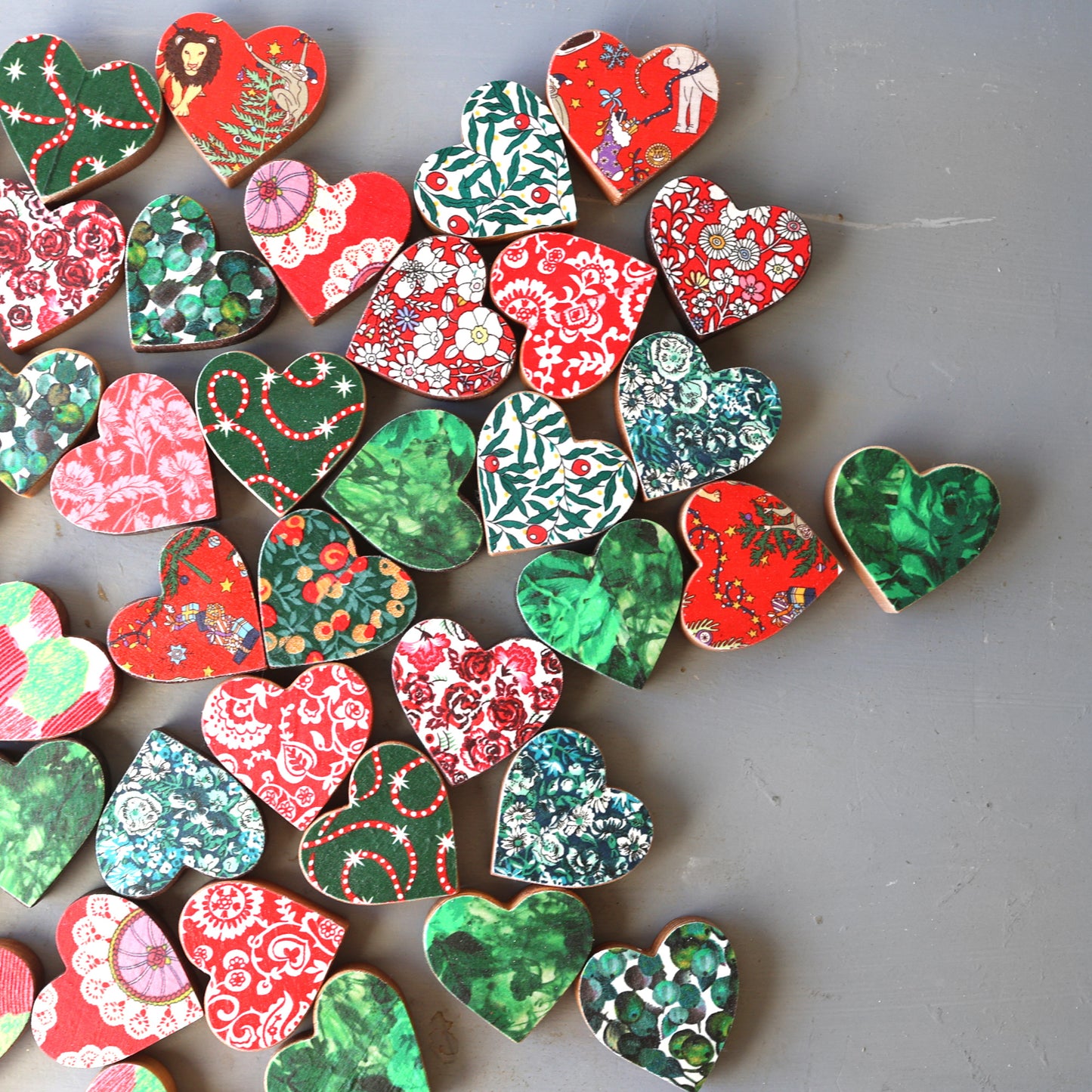 Christmas Fabric Hearts :: Limited Edition ✨