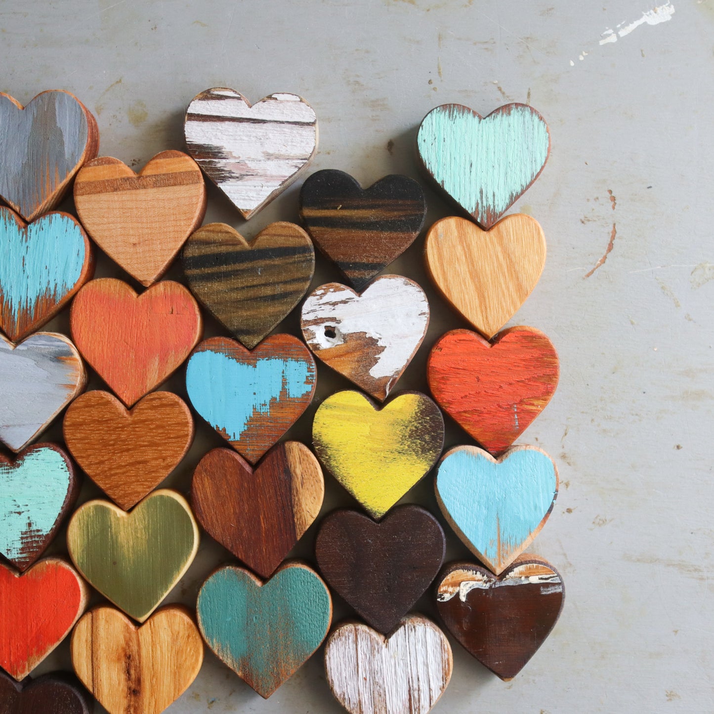 Small Wooden Hearts, Wood Heart Ornament, Wooden Heart Set, 3D Wood Hearts,  Hand Carved Hearts, Wood Heart Valentine 