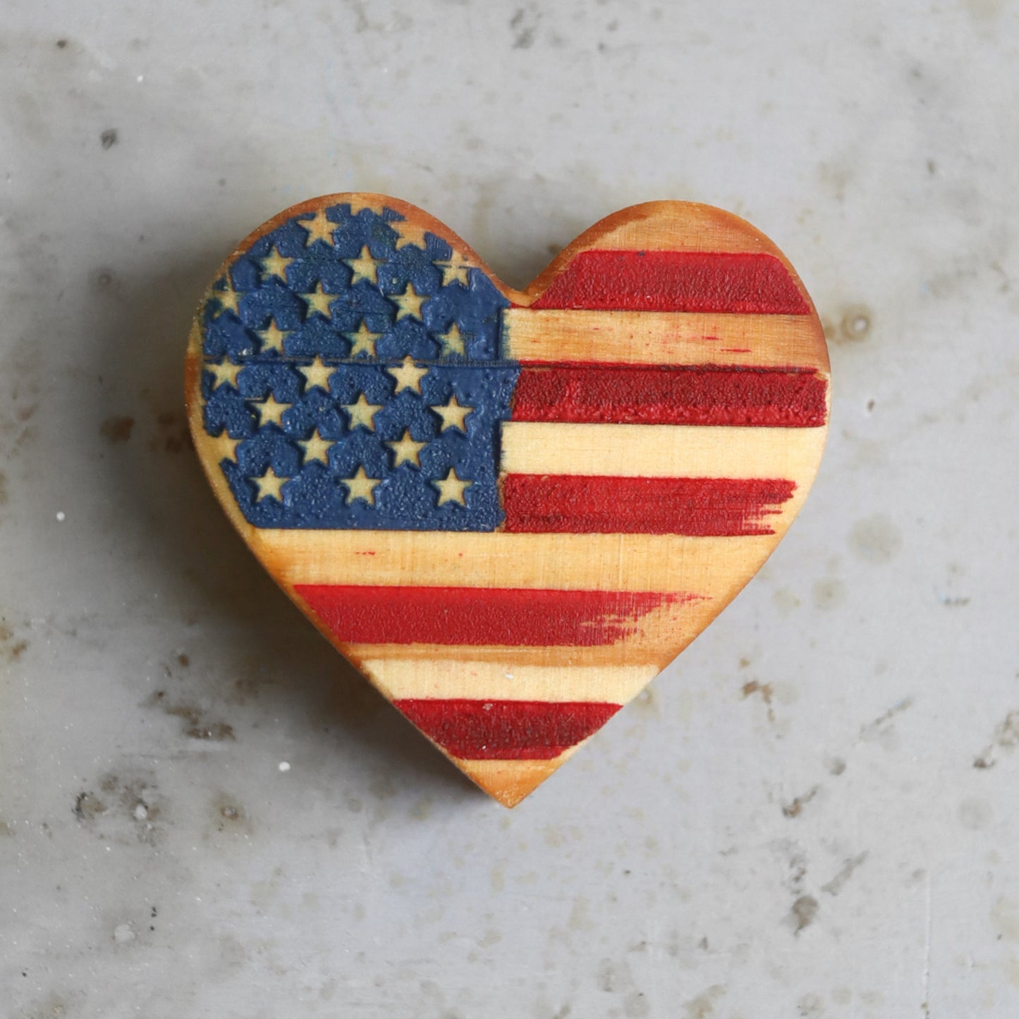 USA Wooden Hearts