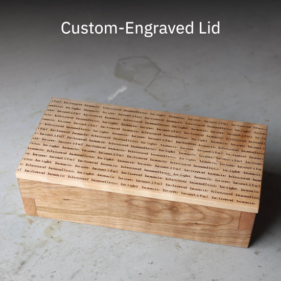 Keepsake Boxes With Custom-Engraved Lids