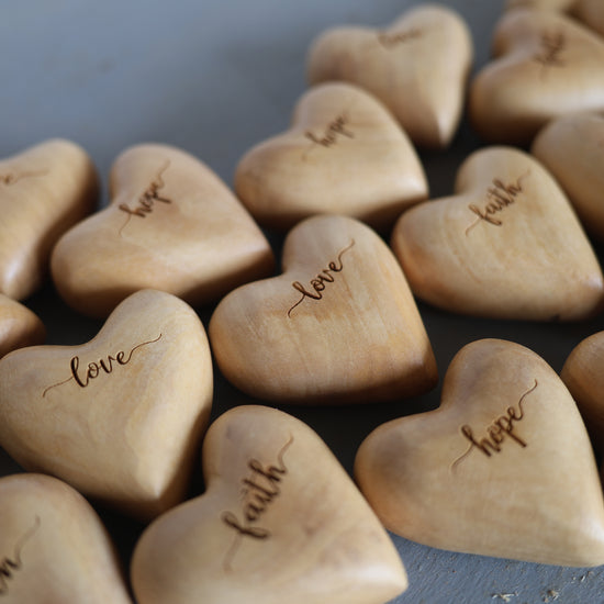 Engraved Hearts From The Holy Land