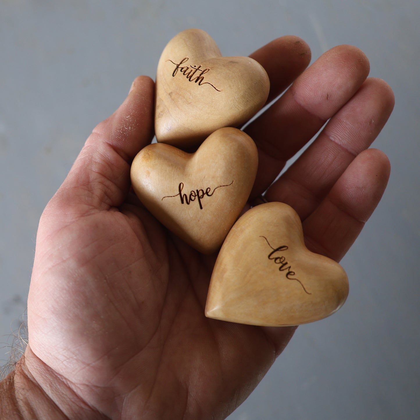 Engraved Hearts From The Holy Land