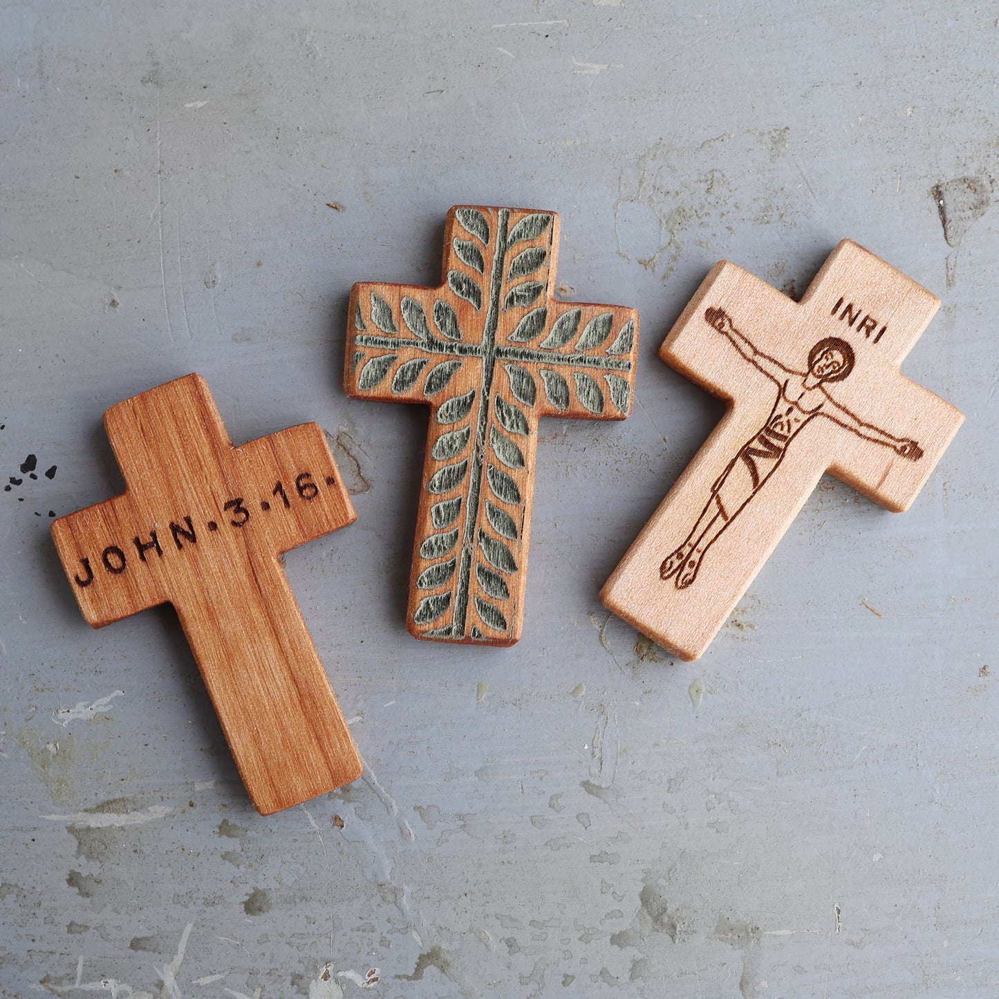 Engraved Pocket Crosses