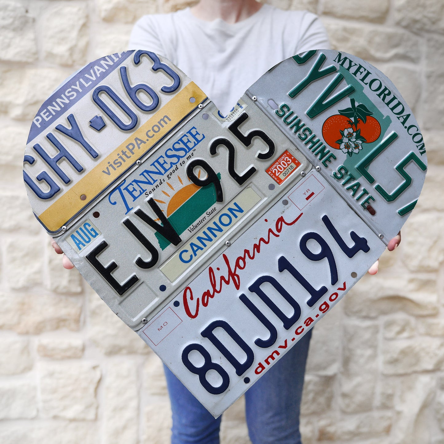 State Plate Heart Art