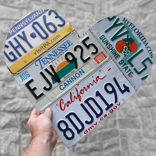 State Plate Heart Art