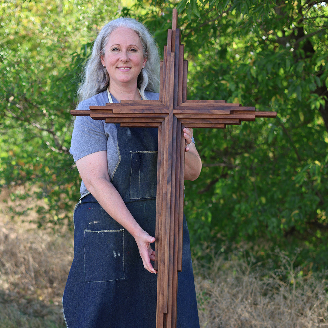 Walnut Layered Crosses
