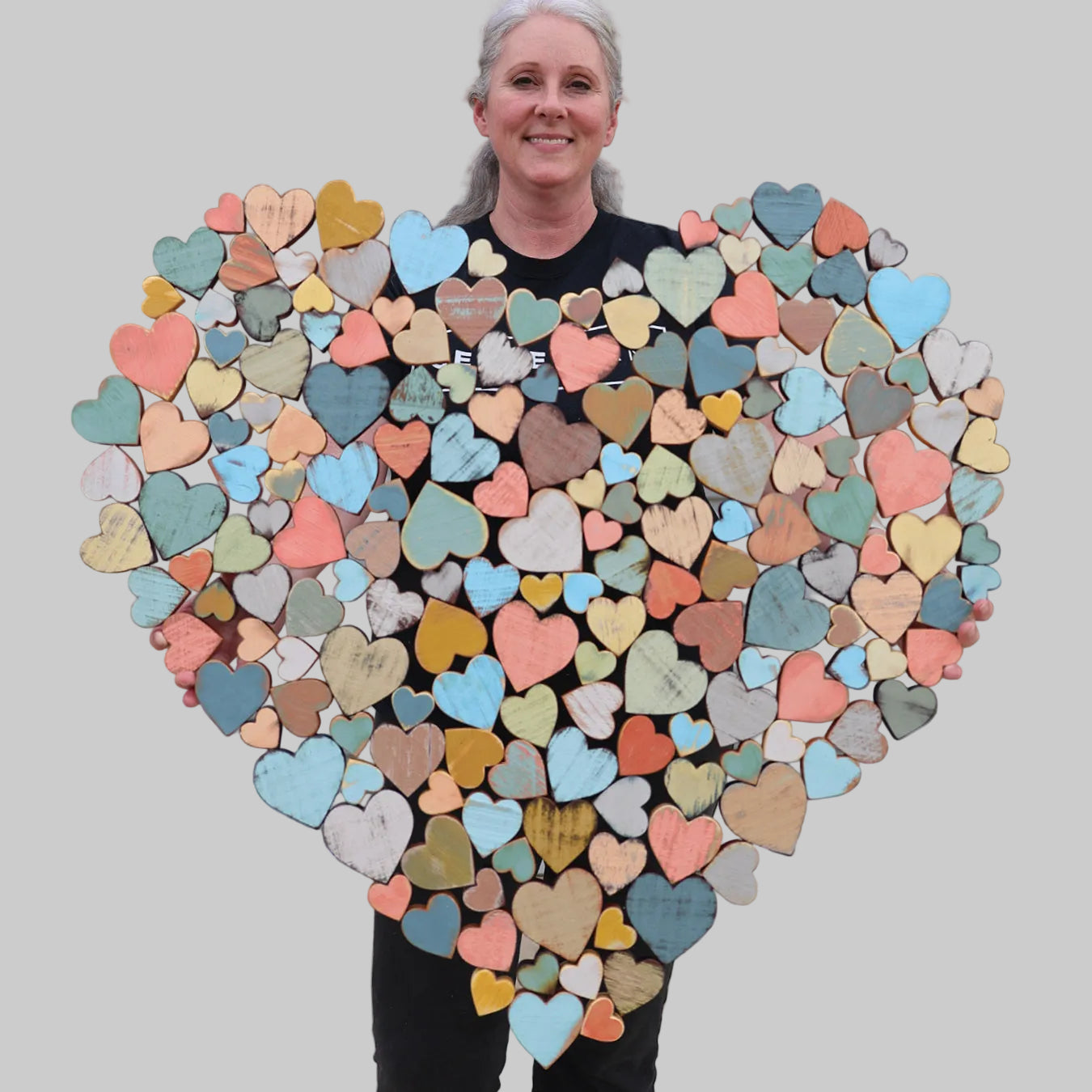 Heart of Hearts Wood Art