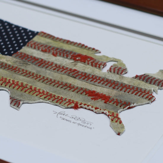 "Seams of America" Original Baseball Artwork